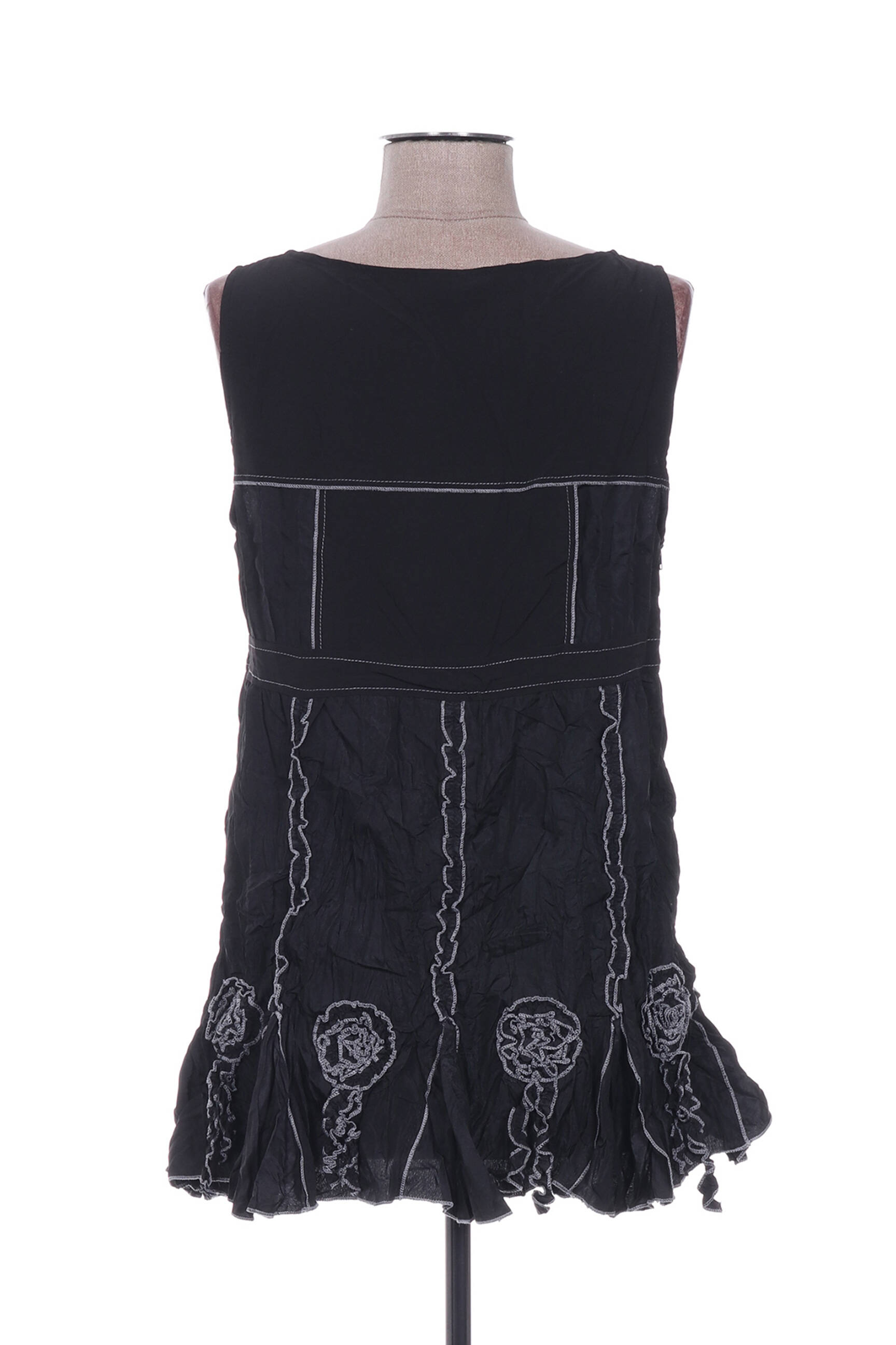 Franstyle Tuniquesansmanche Femme couleur noir