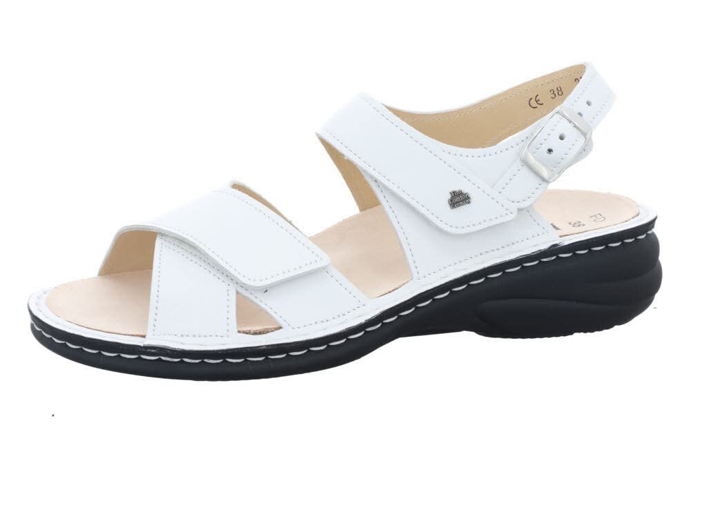 FINN COMFORT Klassische Sandalen weiss Linosa