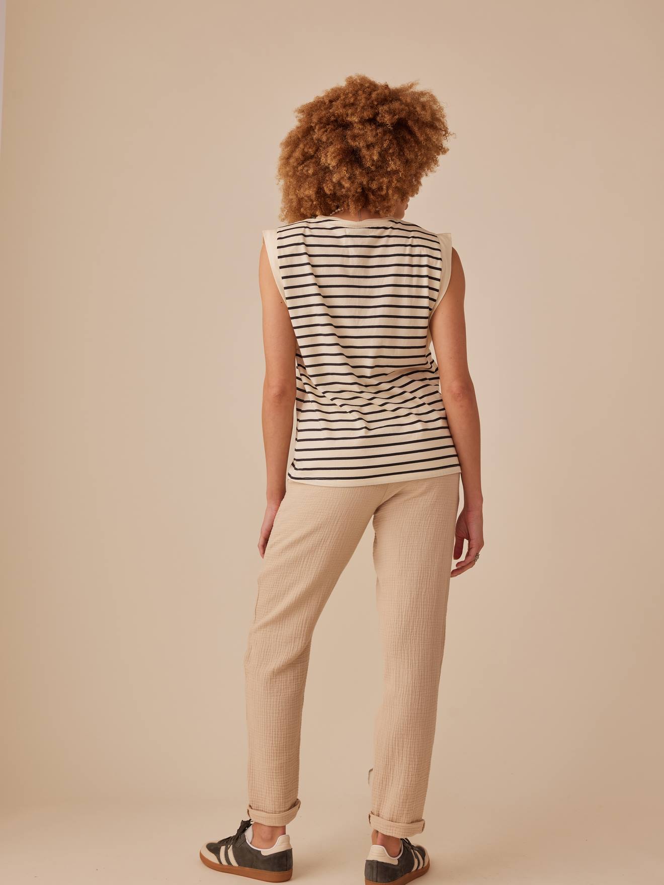 Envie de Fraise Paperbag-Umstandshose ENVIE DE FRAISE - altrosa