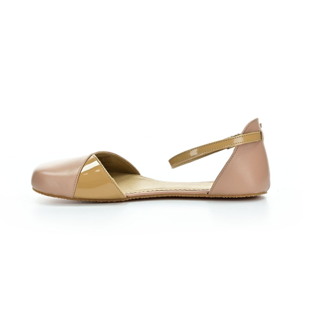 Shapen Poppy II Beige Barfuß-Ballerinas