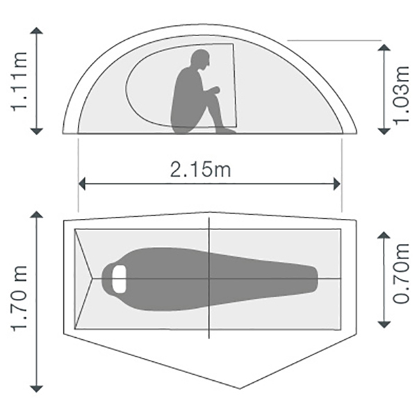 Exped - Mira I HL - 1-Personen Zelt