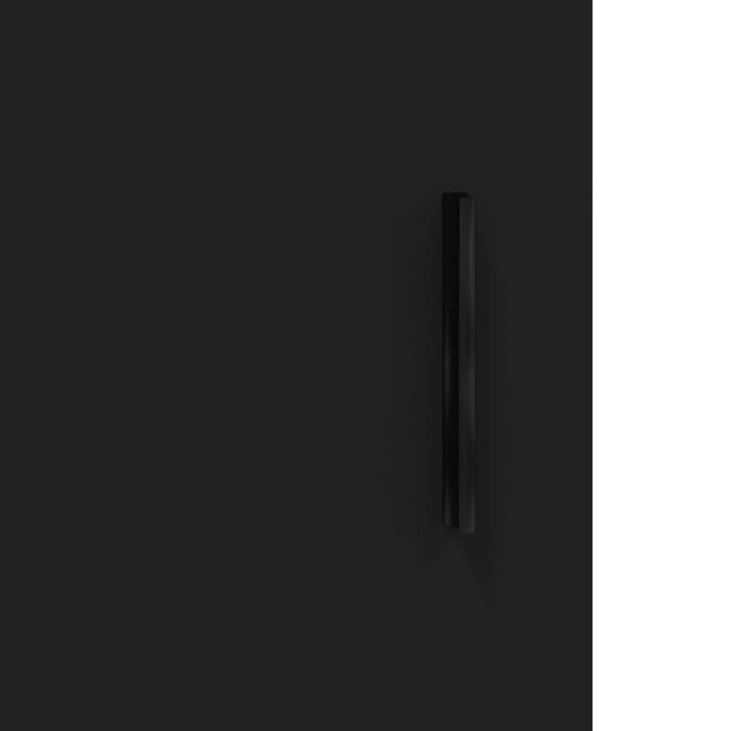 vidaXL Sideboard Sideboard Schwarz 69,5x34x90 cm Holzwerkstoff (1 St)