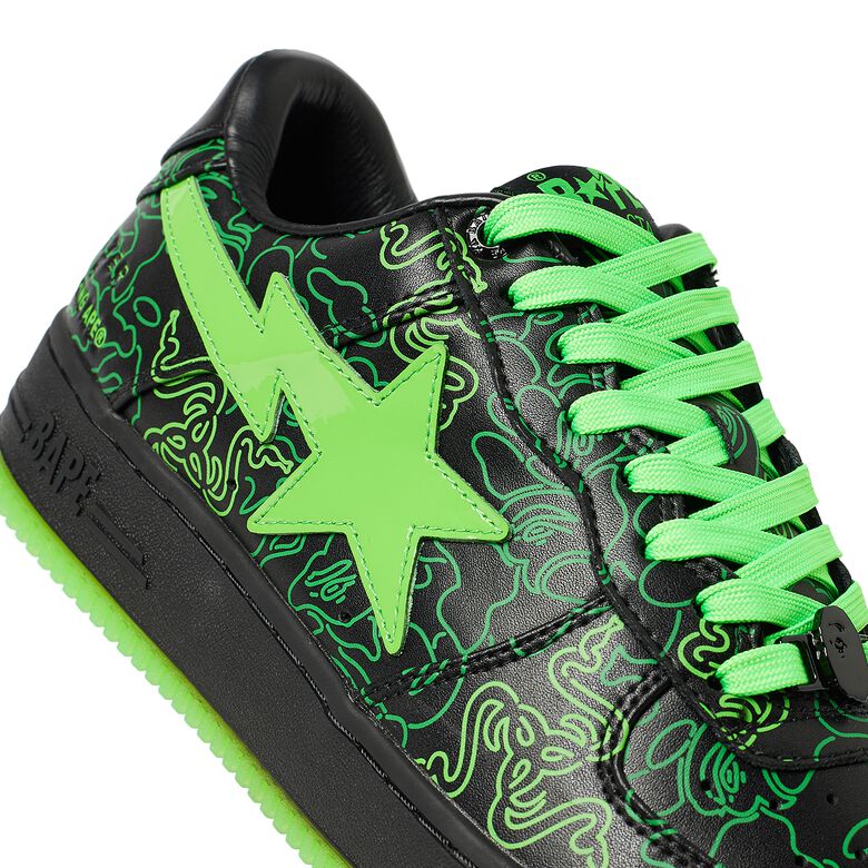 A Bathing Ape Bape Sta Razer Neon Camo M1 green