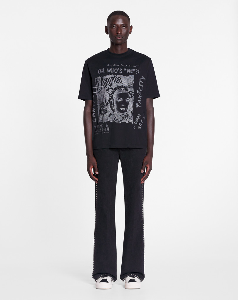 LANVIN X FUTURE PANTALON ÉVASÉ À CLOUS