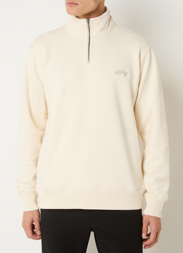 OLAF Sweater with half zip and logo