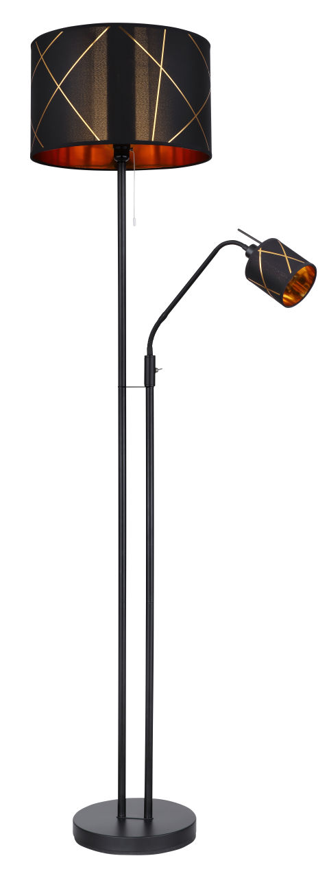 Globo Lighting - BEMMO - Stehleuchte Metall schwarz, 1x E27