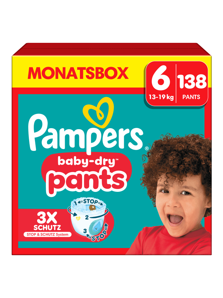 Pampers Pampers Baby-Dry Pants Größe 6, 138 Windeln, 13kg-19kg günstig kaufen 6