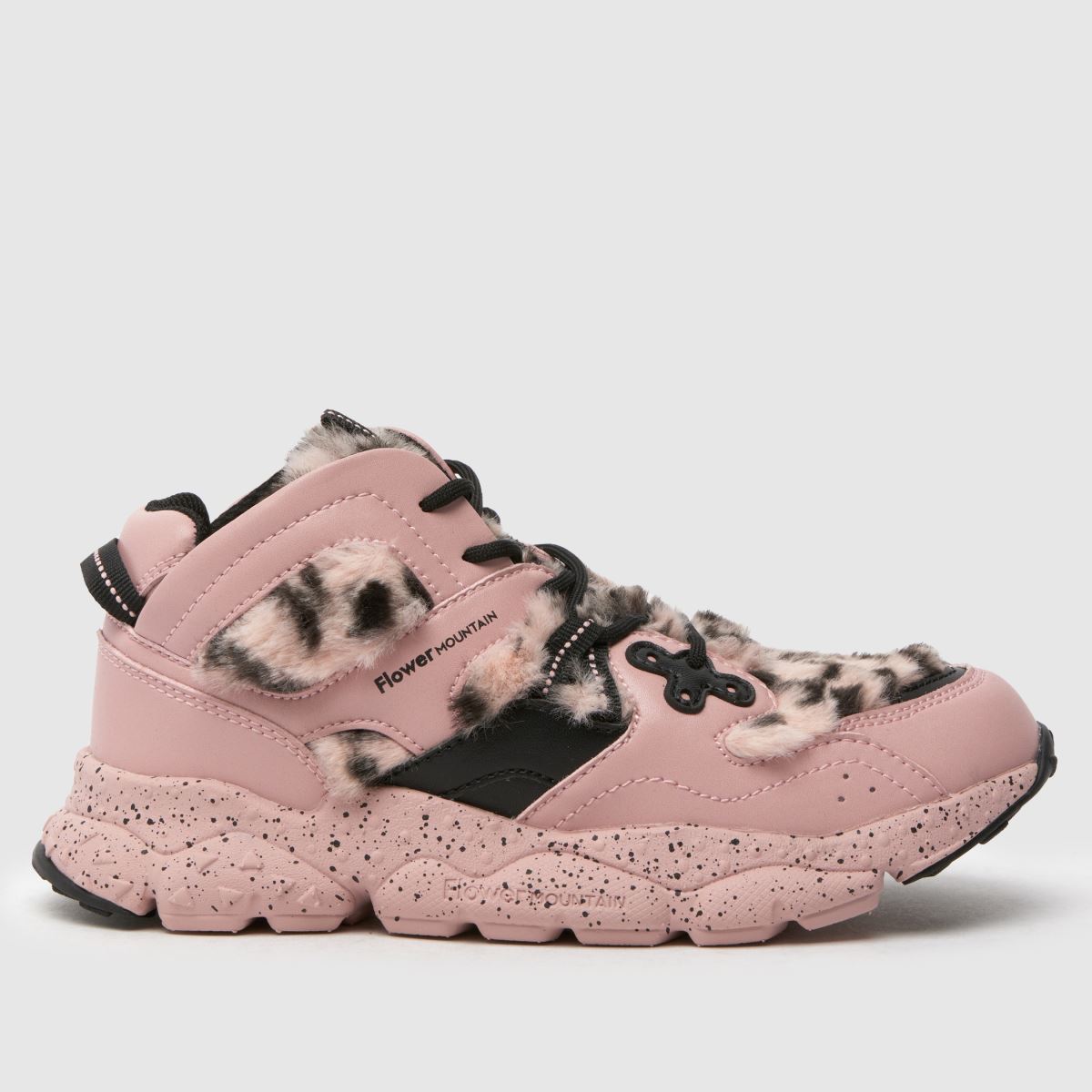 FLOWER MOUNTAIN rosa multifärgade Yamano 3 höga juniorsneakers för flickor