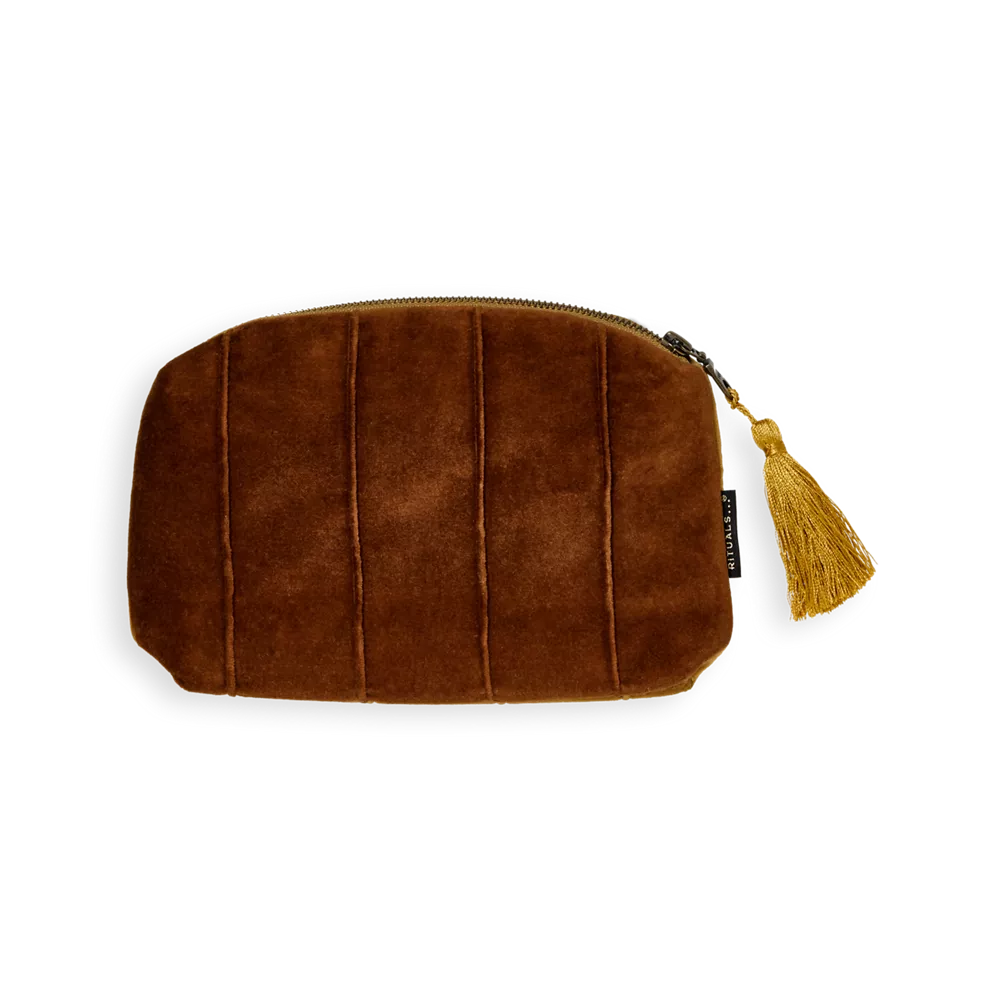 Trousse de maquillage House of Rituals Collection Vellore, petite pochette en velours de coton
