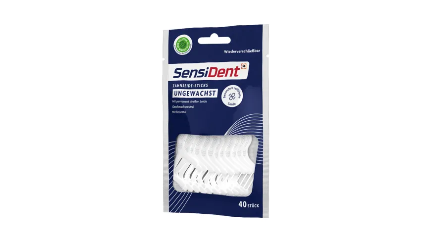 SensiDent Zahnseide Sticks Ungewachst
