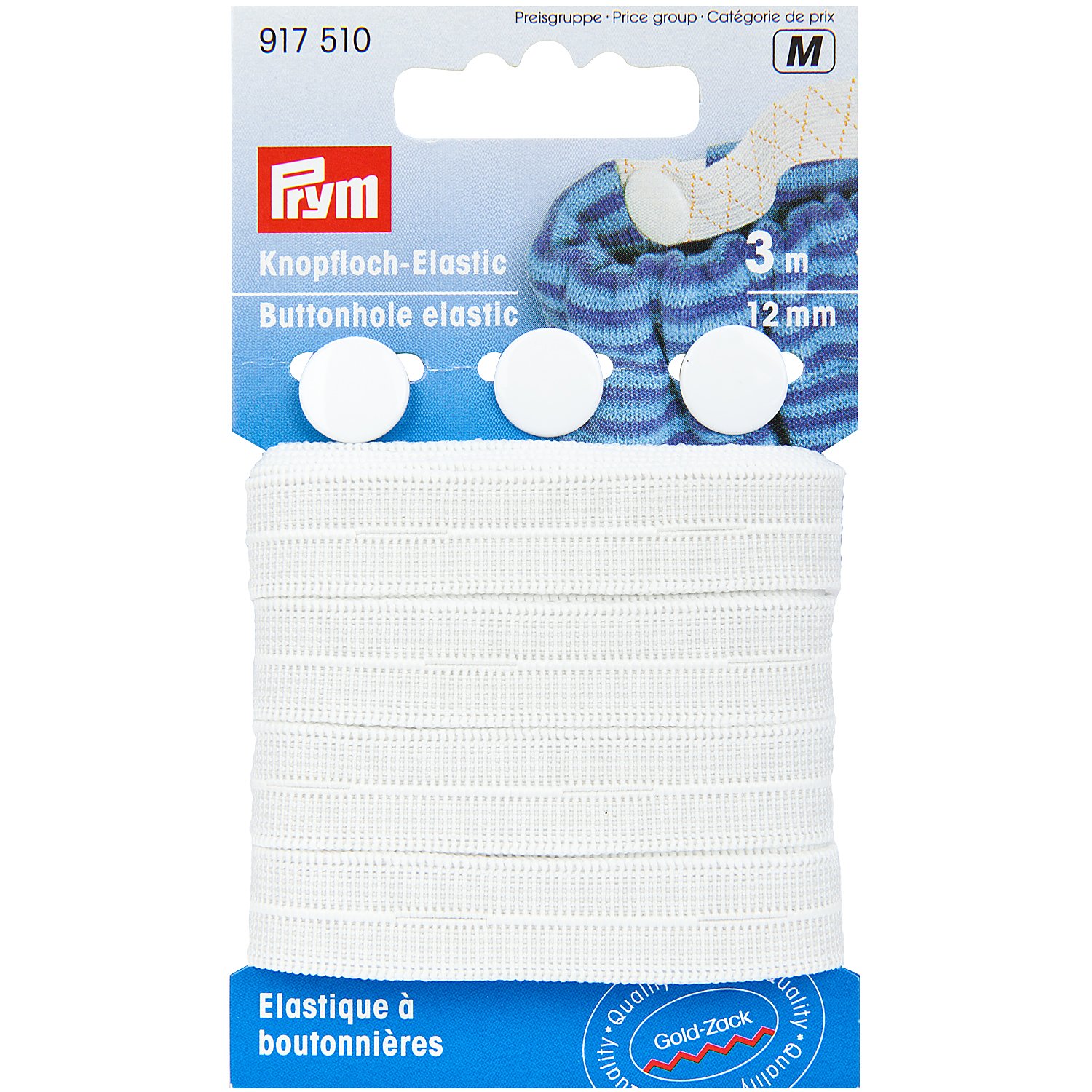 Prym Gold-Zack Gummiband 