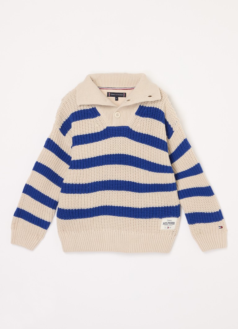Pulover gros cu dungi Tommy Hilfiger