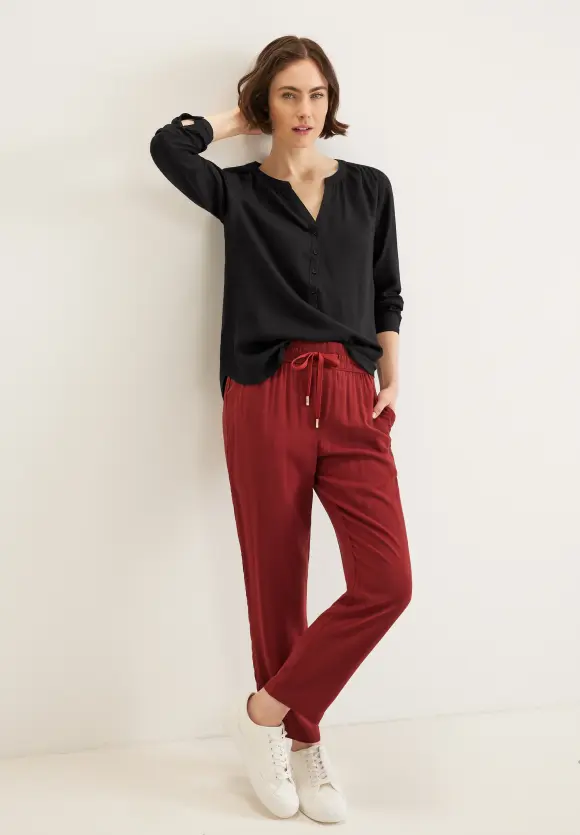 Street One Bluse in Unifarbe