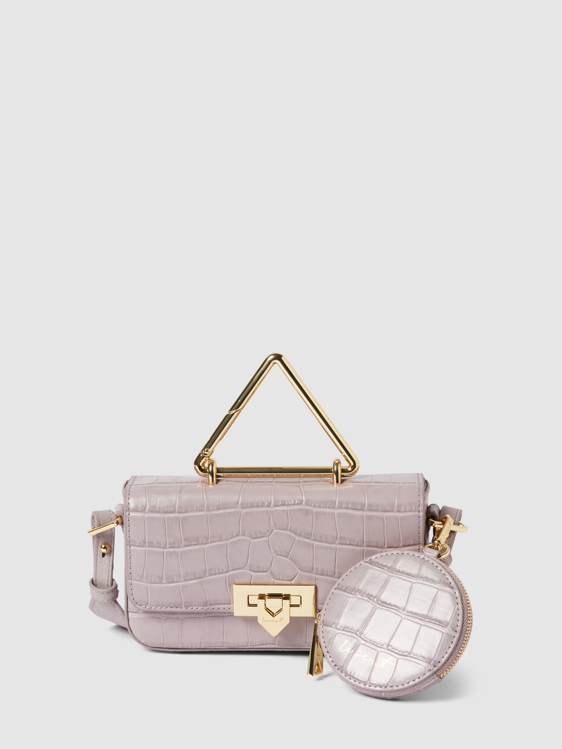 Umhängetasche in Reptil-Optik Modell 'Toast Multi Croco Lilac' in pflaume