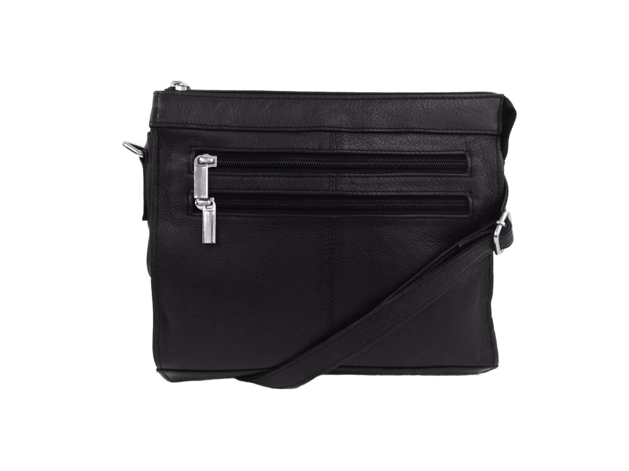 CININO Handtaschen schwarz CLM Lederumhängetasche mit vielen Fächer