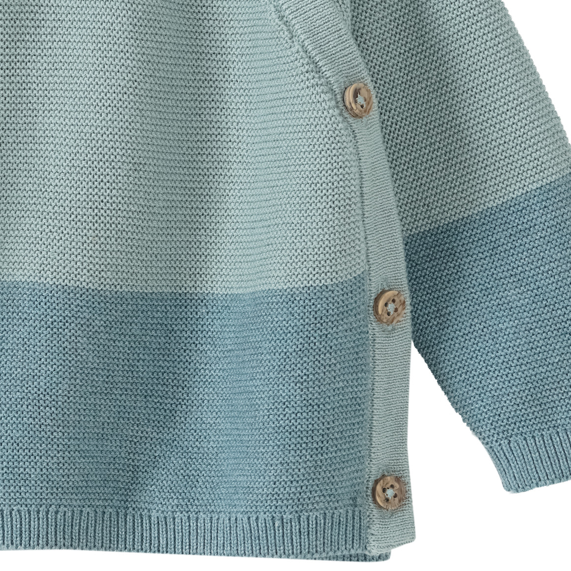 Newborn Strickpullover mit Farbteiler