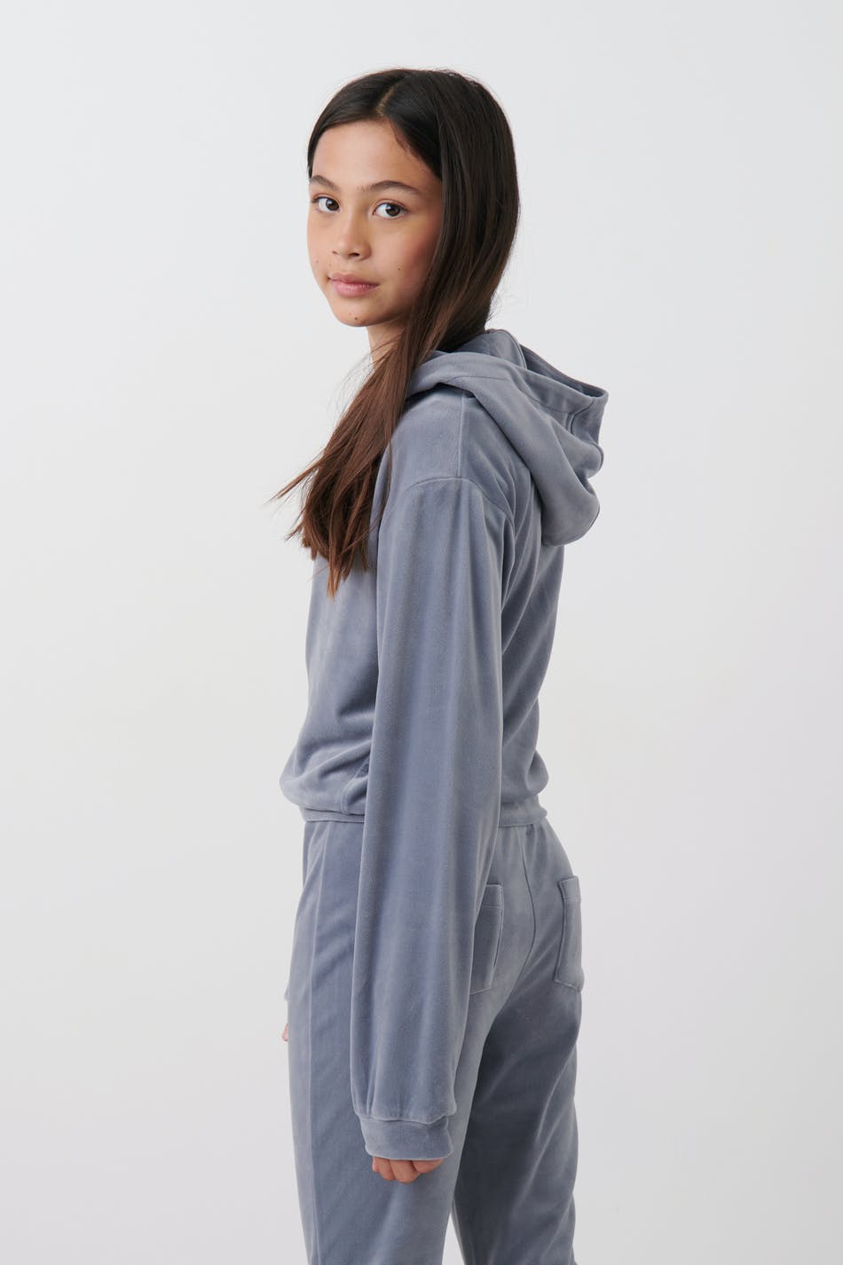 Y velour zip hoodie