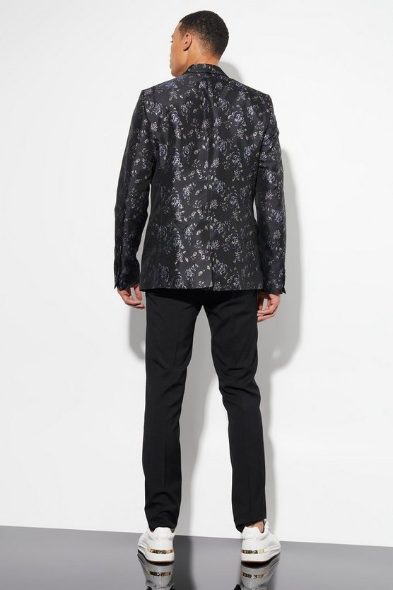 Tall Slim-Fit Jacquard-Blazer