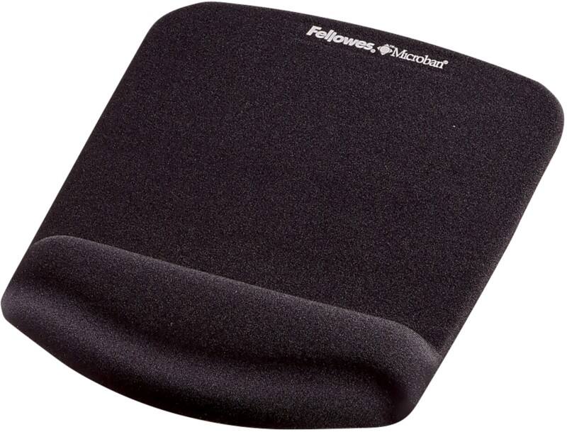 Fellowes Handgelenkauflage mit Mauspad Plush Touch™ Schwarz