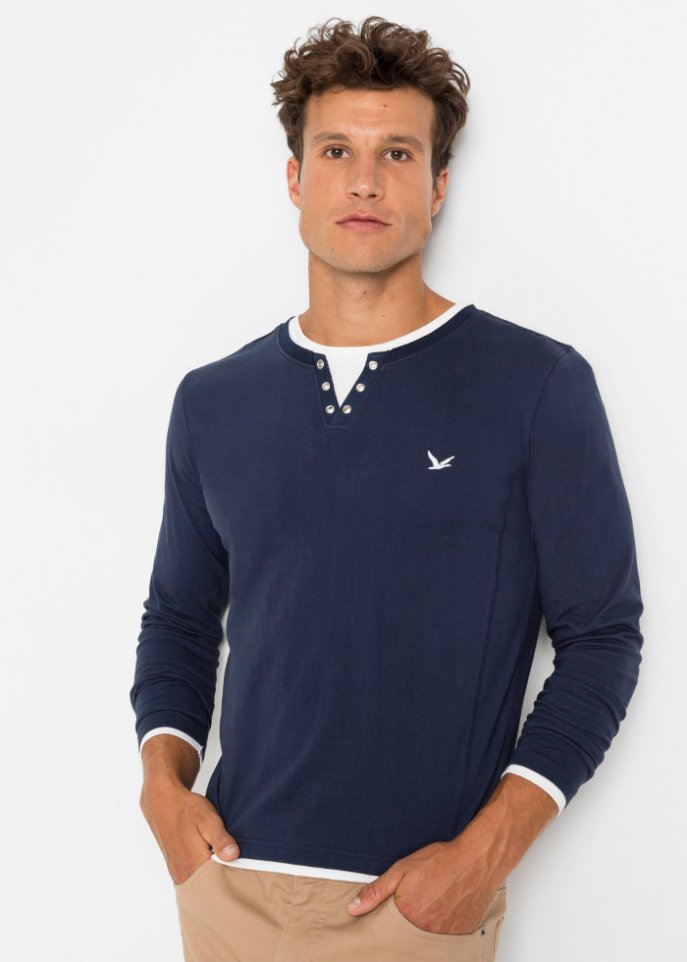 2 in 1 Shirt (2er Pack), Langarm