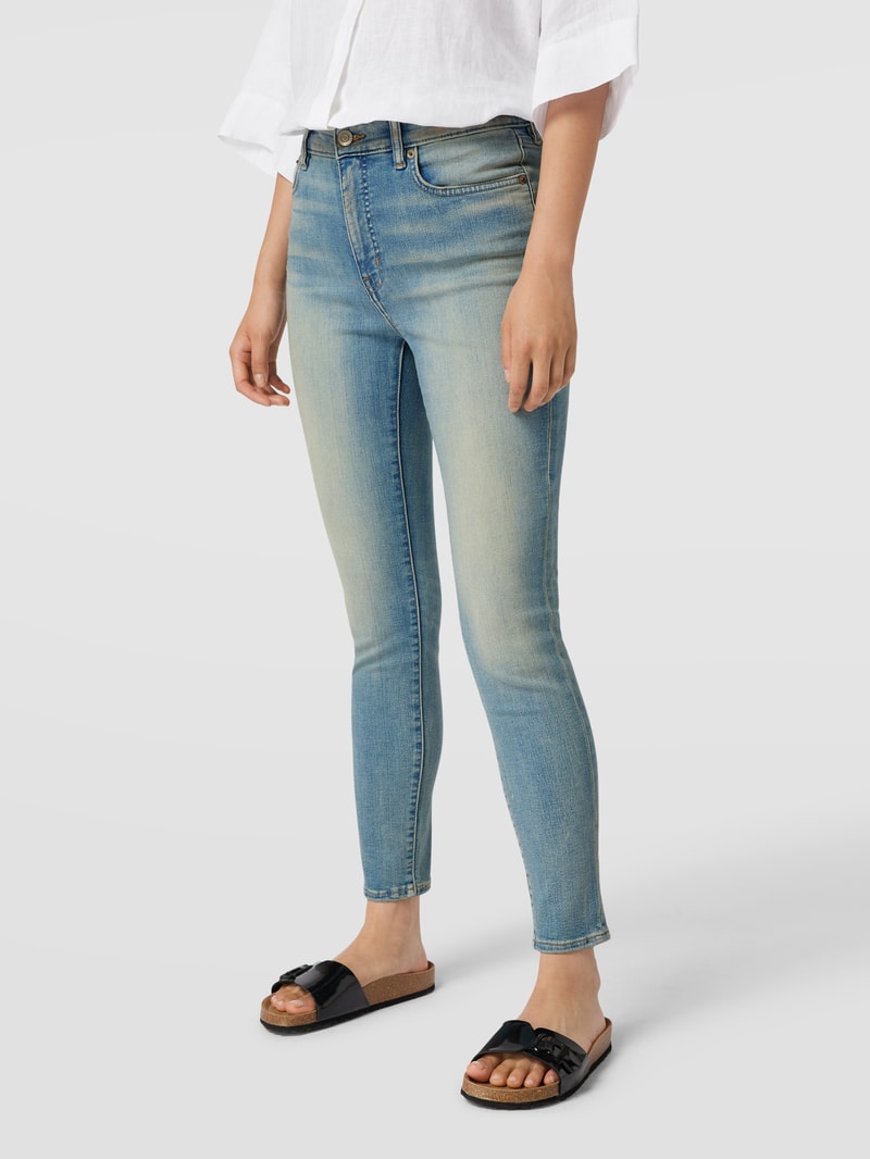 Skinny Fit Jeans im Used-Look in jeans