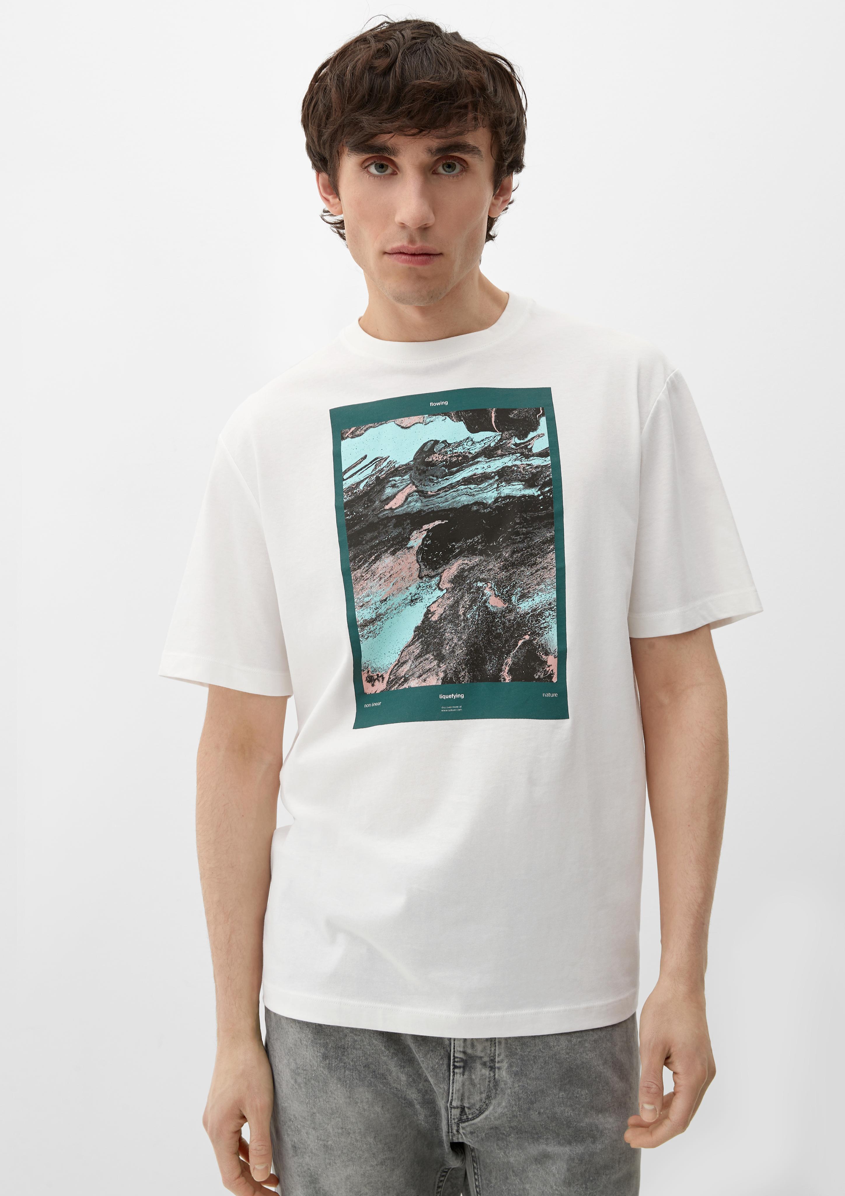 T-Shirt mit Frontprint  2129862-01D1