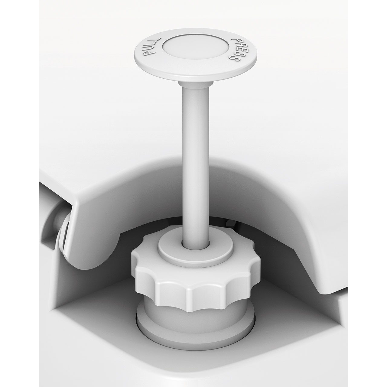 Enders® Campingtoilette Comfort, Kolbenpumpe, geringes Gewicht, glatte und hygienische Oberfläche