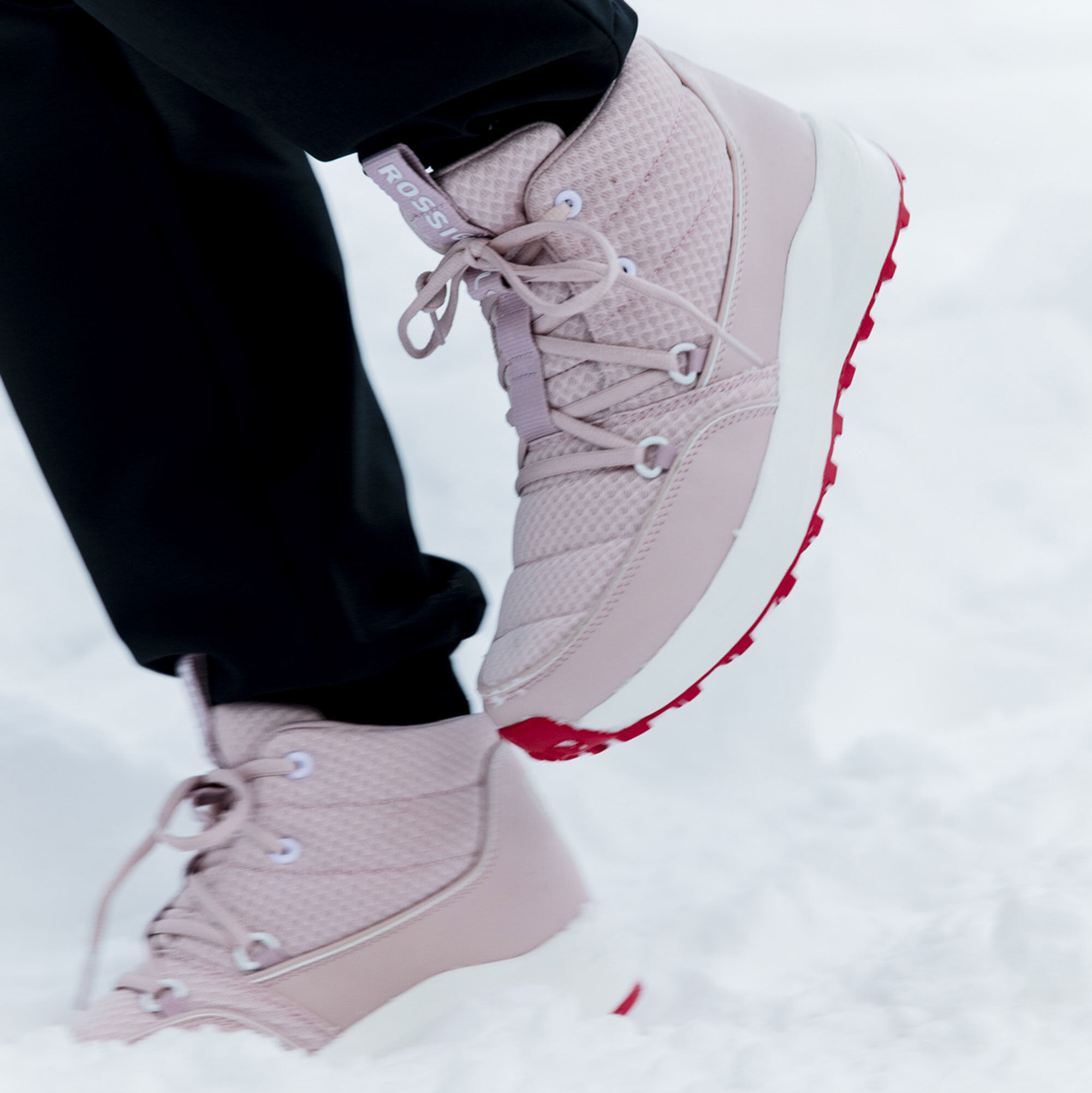 Bottines Après-ski Unisex Resort rose poudre