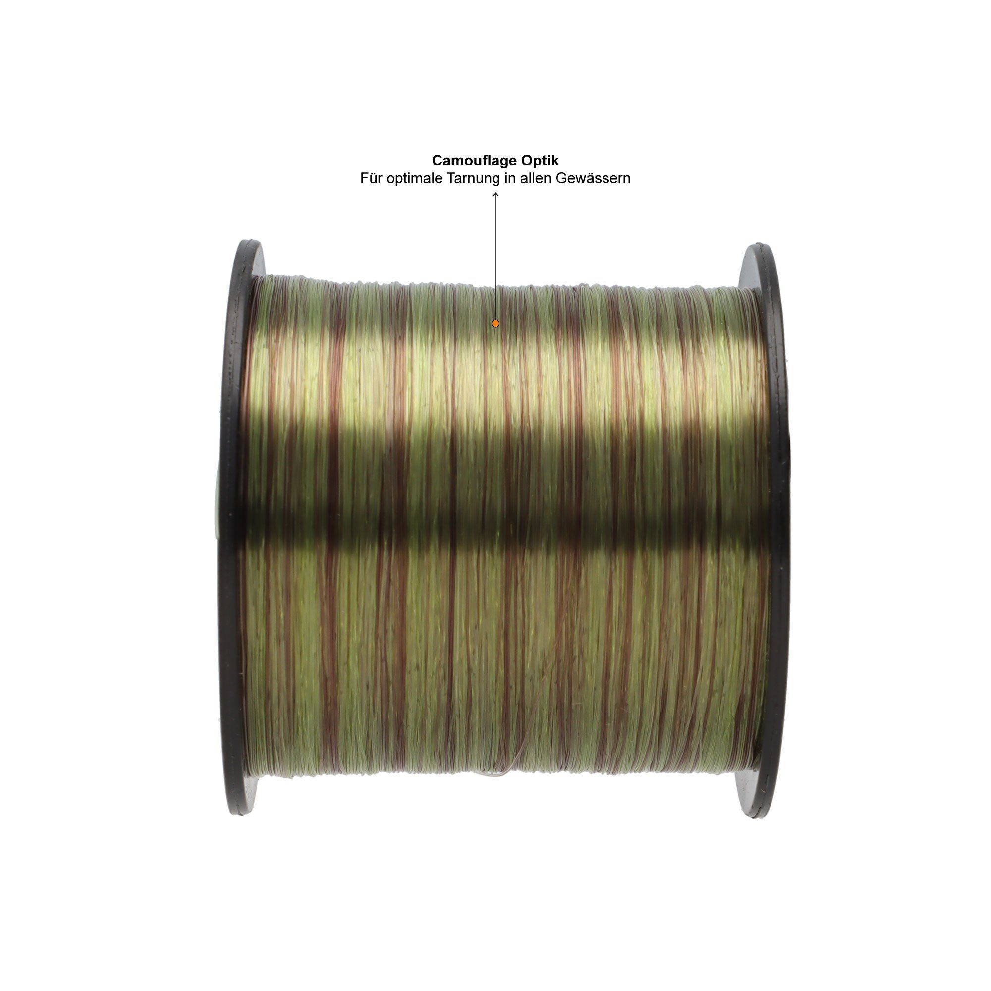 Zite Angelschnur Camouflage Karpfen Nylon Angelschnur 0,37mm 8,4kg Tragkraft 1000m
