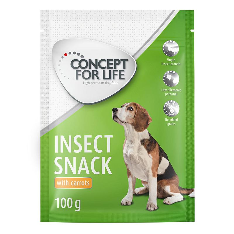 Concept for Life Insect Snack mit Karotte