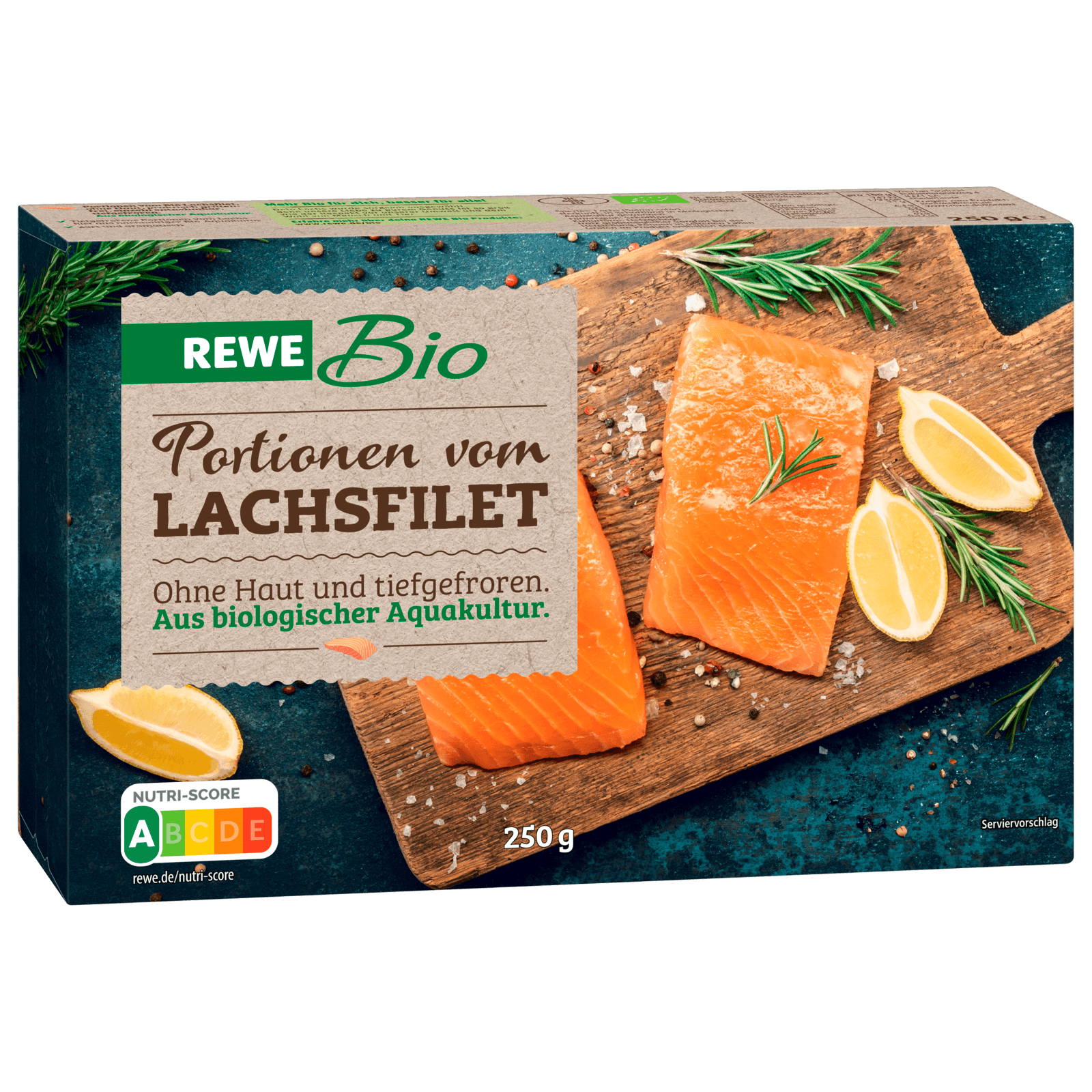 REWE Bio Portionen vom Lachsfilet 250g