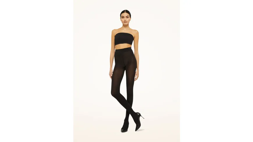Wolford Damen Feinstrumpfhose W-Lace 20 DEN black