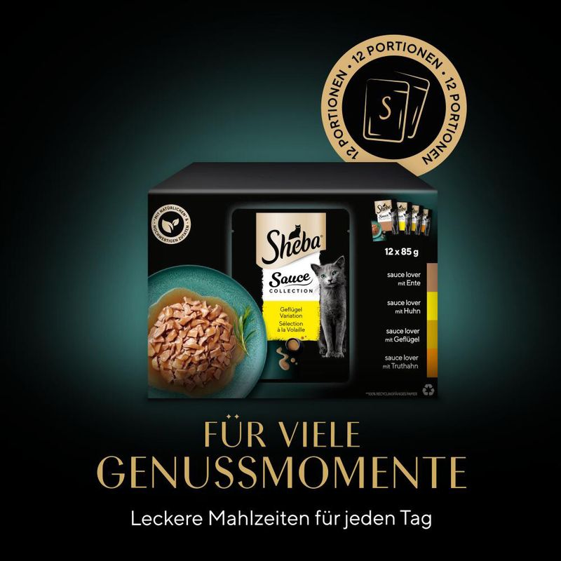 Sparpaket Sheba Varietäten Frischebeutel 96 x 85 g