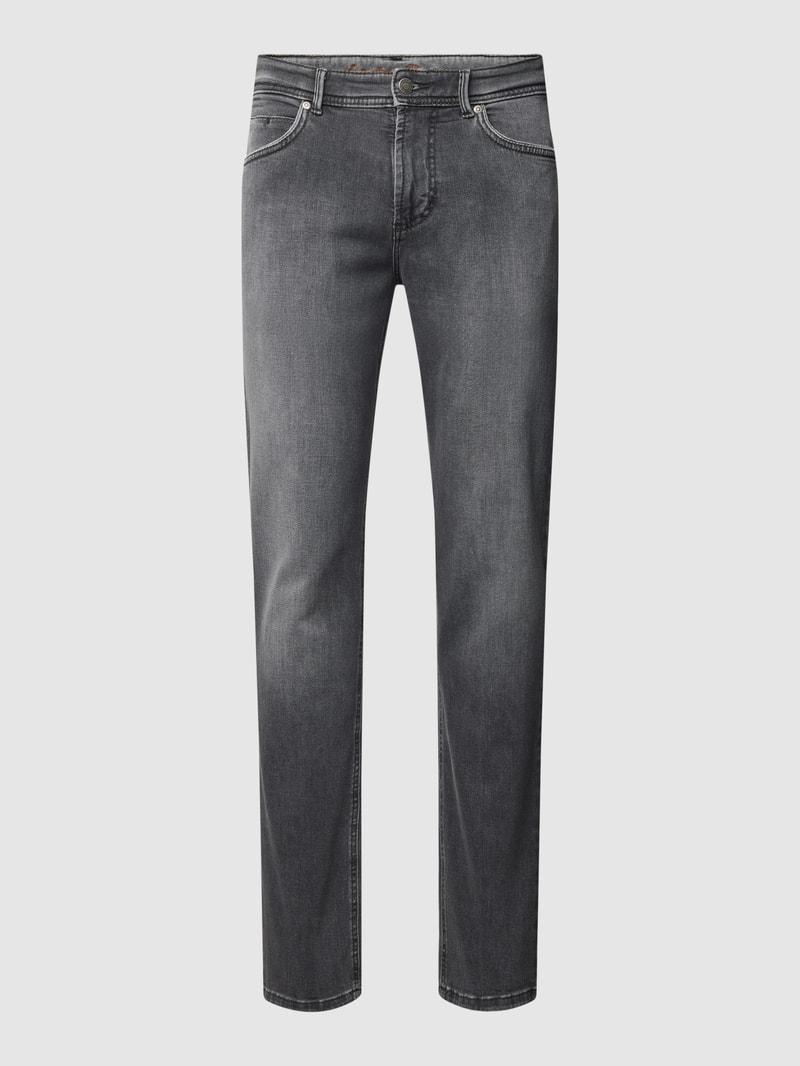 Jeans im 5-Pocket-Design in mittelgrau