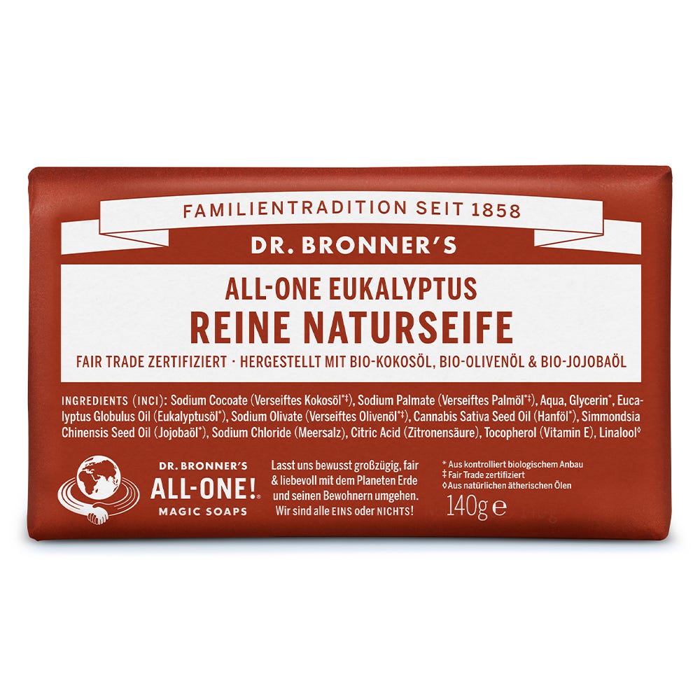 Dr. Bronner's Reine Naturseife Eukalyptus 140 g
