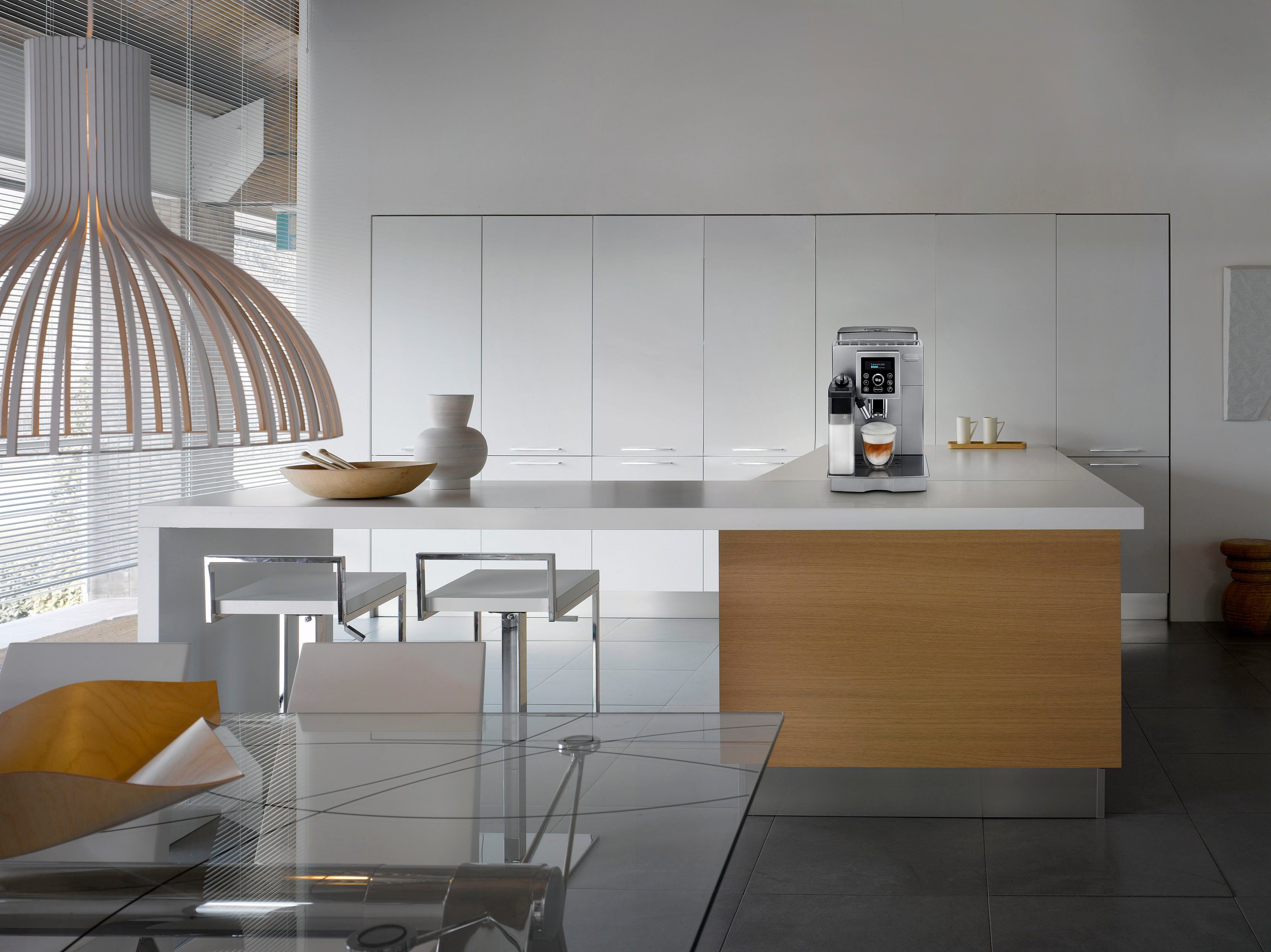 De'Longhi Kaffeevollautomat ECAM 23.466.S, mit LatteCrema Milchsystem, Silber