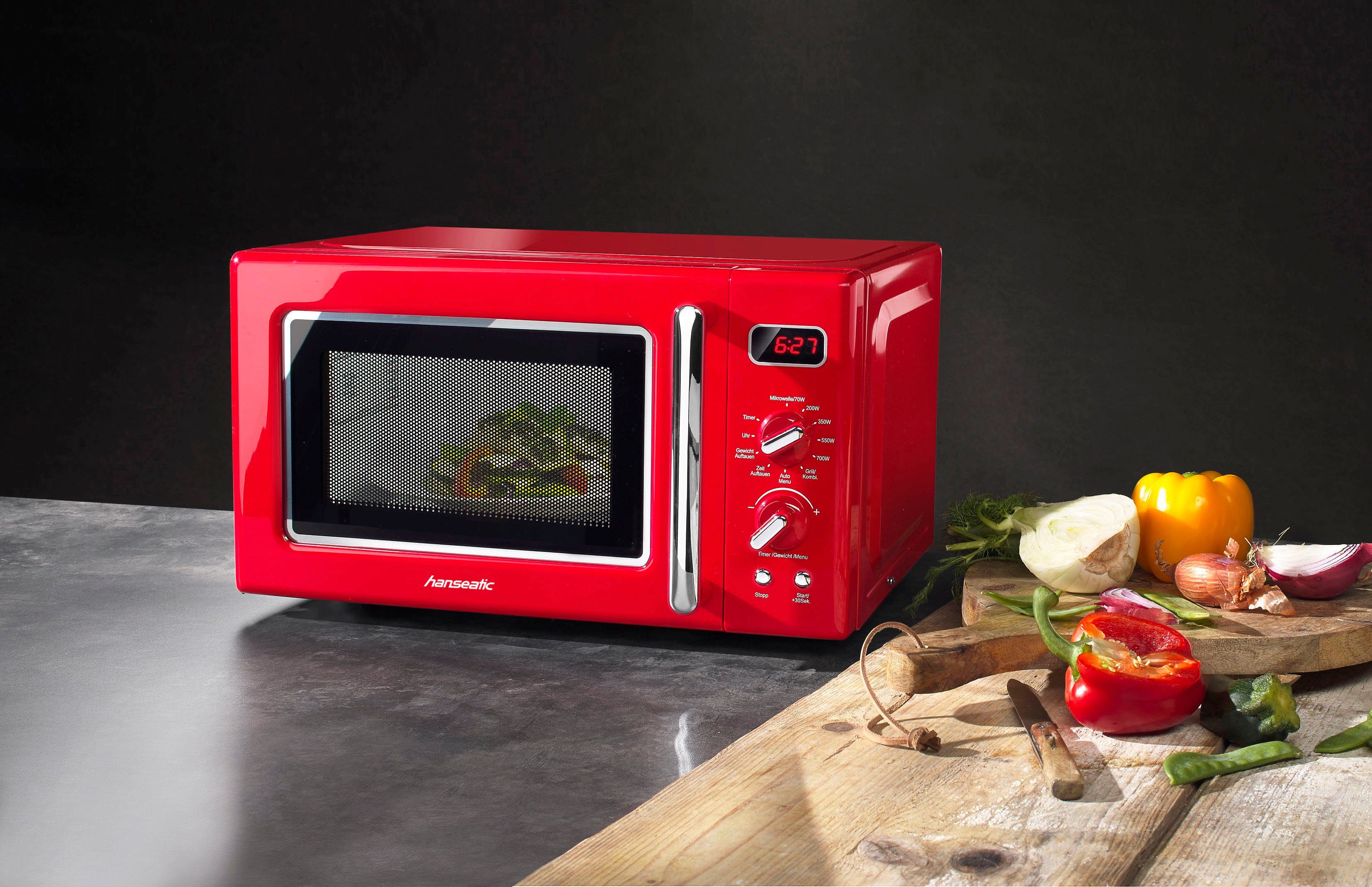 Hanseatic Mikrowelle AG720CE6-PM0E00, Grill, Mikrowelle, 20 l