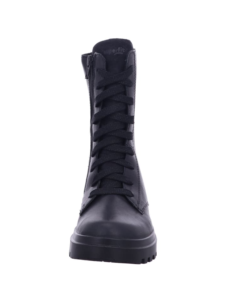 superfit Schnürstiefelette Superfit ABBY in schwarz/schwarz günstig kaufen