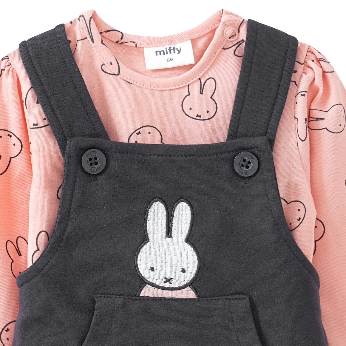 Miffy Latzkleid und Langarmshirt im Set
