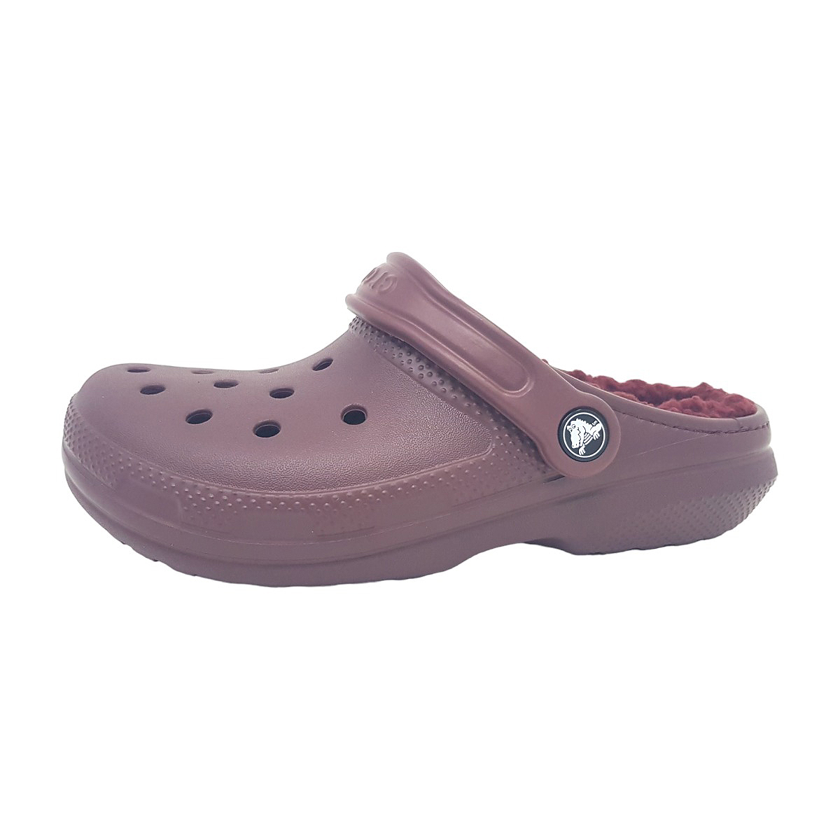 Crocs Classic Fuzz Lined Clog 203591 Rot 6WD Daru Cherry