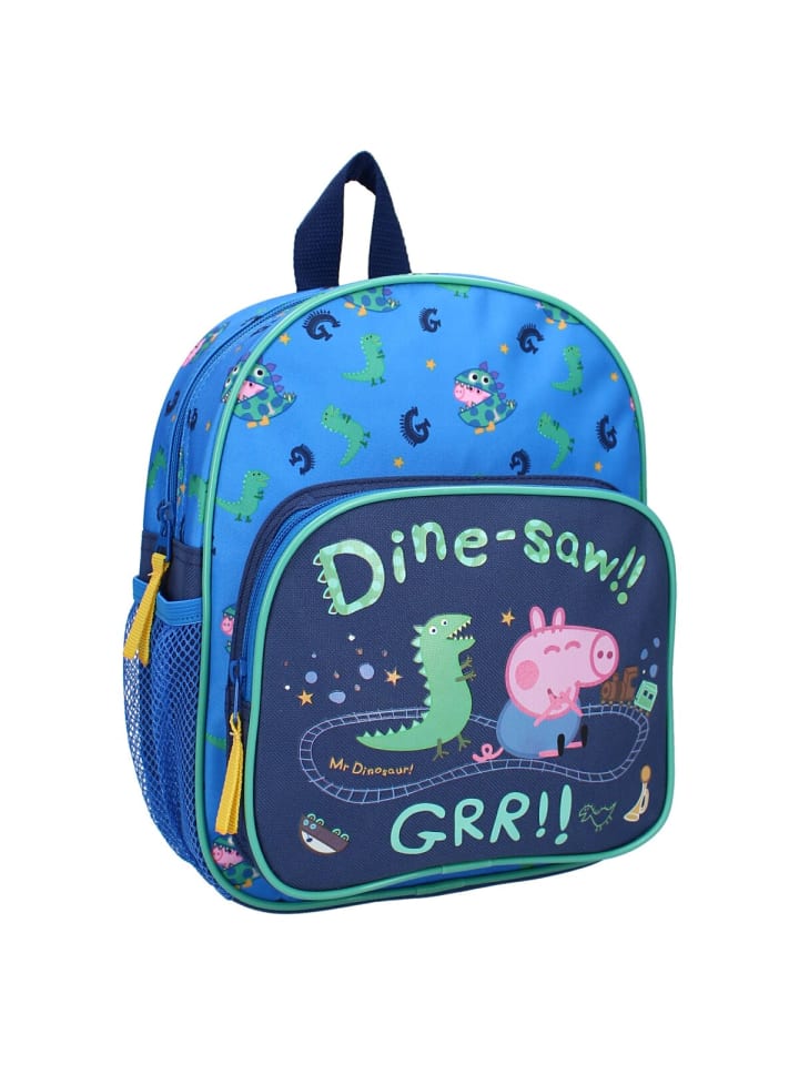 Peppa Pig Peppa Pig Rucksack für Jungs – Cooles Dino-Motiv Schultasche in Blau günstig kaufen 29 x 22 cm