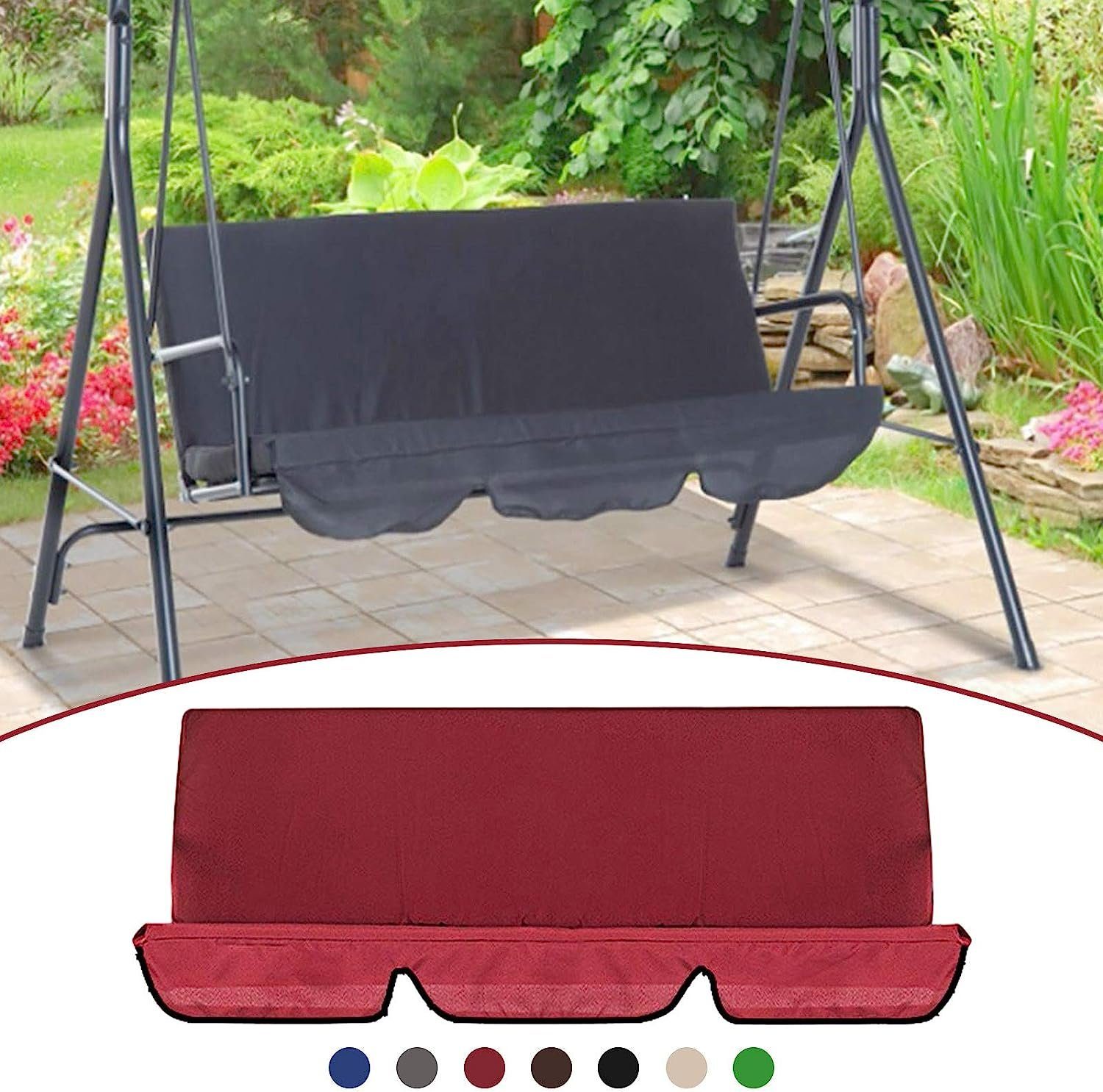 Einemgeld Hollywoodschaukel Abdeckung für die Sitze der Hollywoodschaukel für Garten-Schaukel