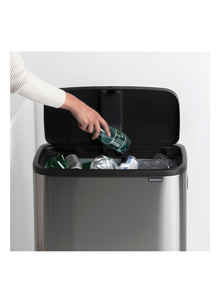 Brabantia Bo Touch Bin Hi -roskakori kannella jaloilla 60 litraa