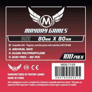 Medium Square Card Sleeves [100] (80x80mm)
