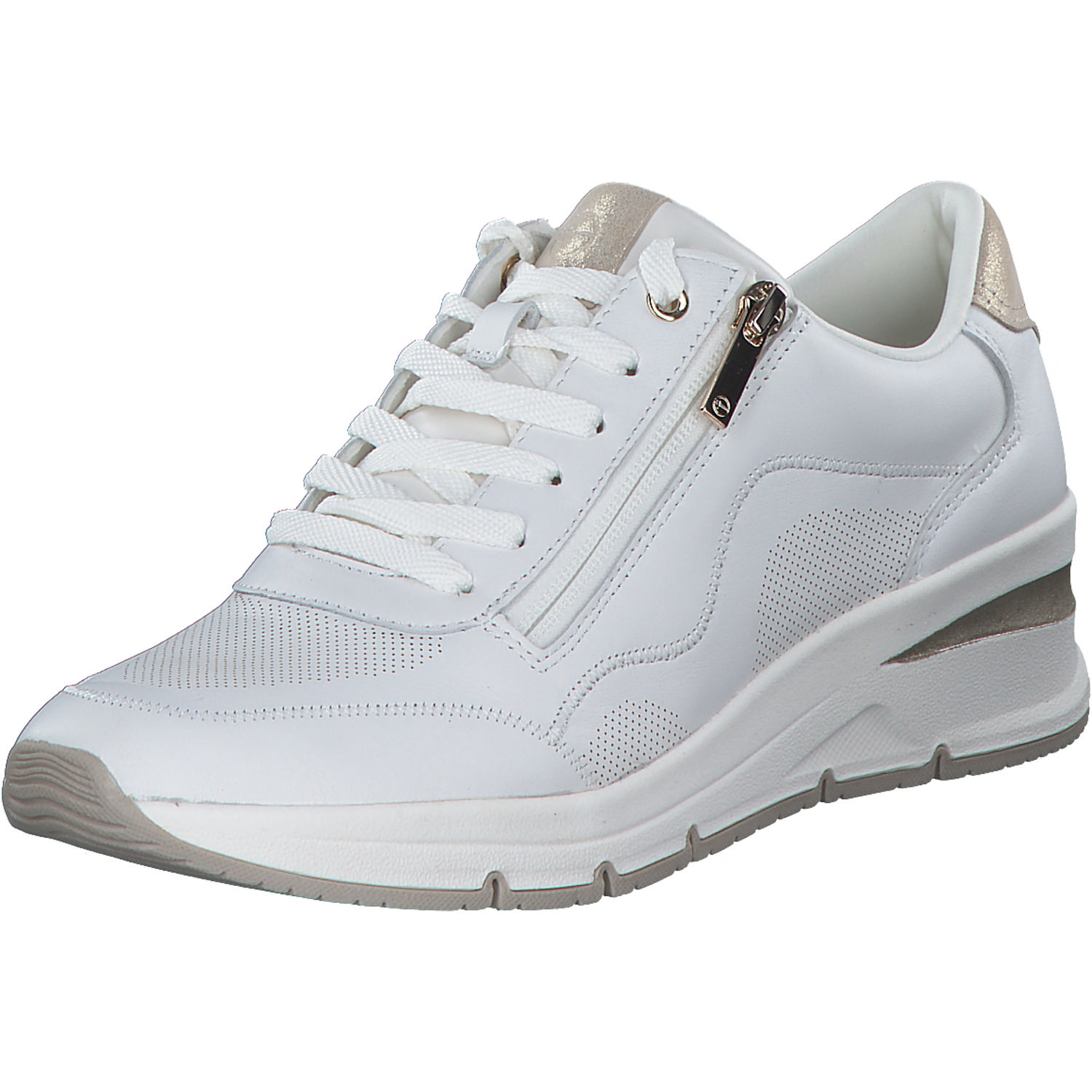 Tamaris 23761-42, Schnürschuhe, Damen, Weiß