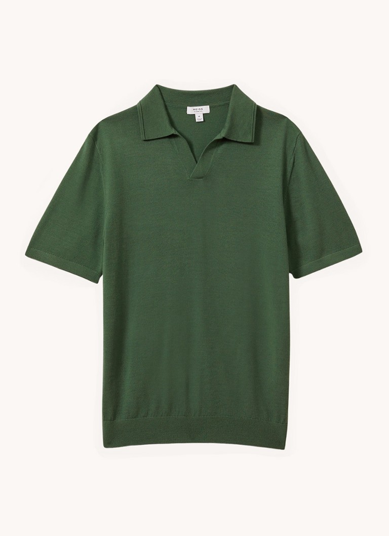 Tricou polo din lână Reiss Duchie slim fit