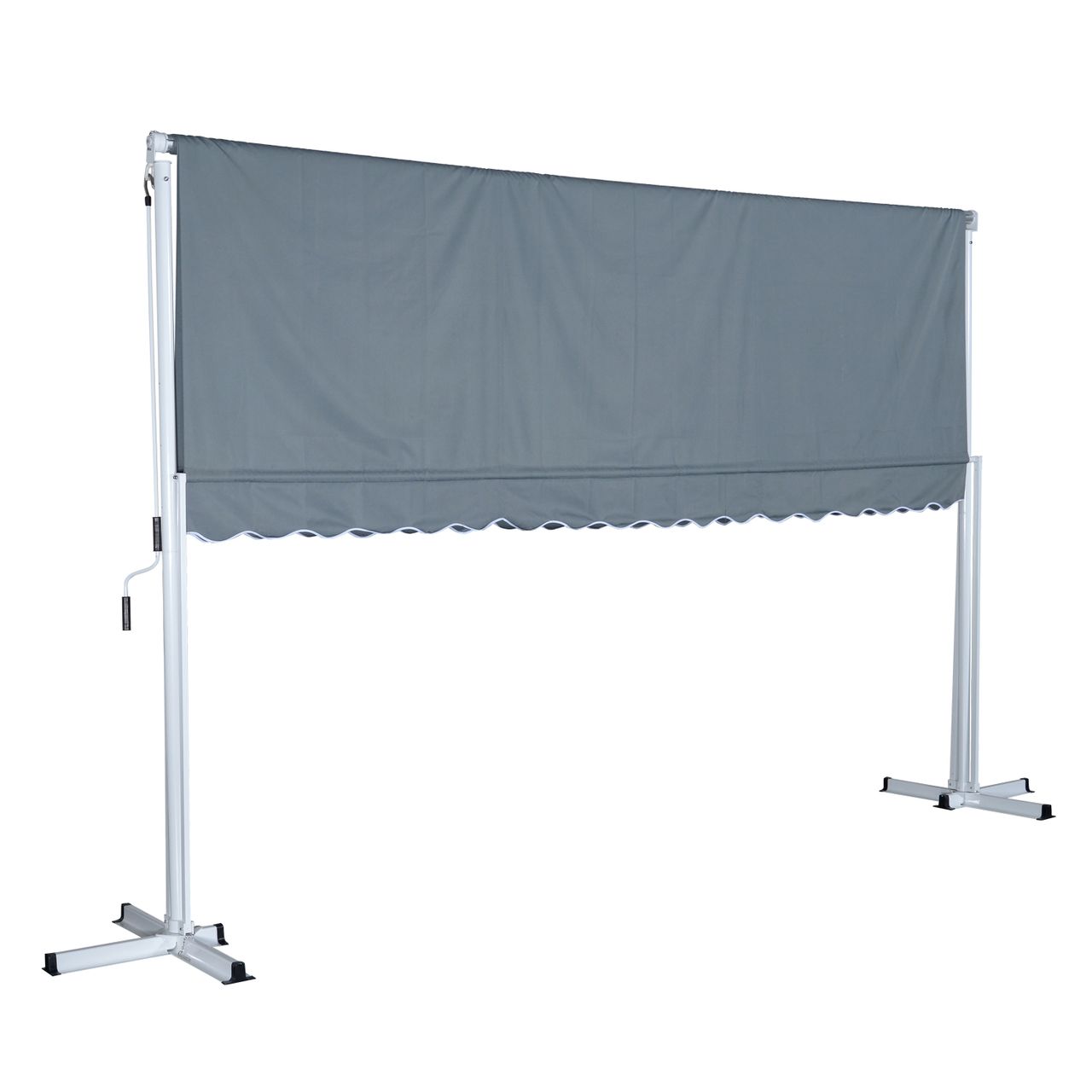 Outsunny Standmarkise, Grau 4,5x3,42m