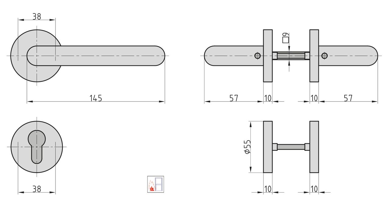 Basi FS-Rosetten-Garnitur - ZT/FS 2100