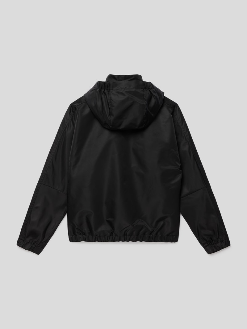 Jacke mit Label-Applikation Modell 'LOGO TAPE' in schwarz