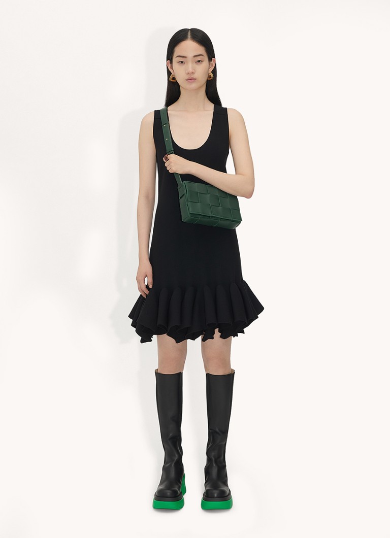 Τσάντα χιαστί από δέρμα αρνιού Bottega Veneta Cassette